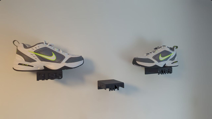 nike mauer halter unterstützung kuss my lüftet by baumgart05 mode schuhwerk luft schuh schuhe halfter zauberstabhalter michael jordanien 3d print model - Mito3D