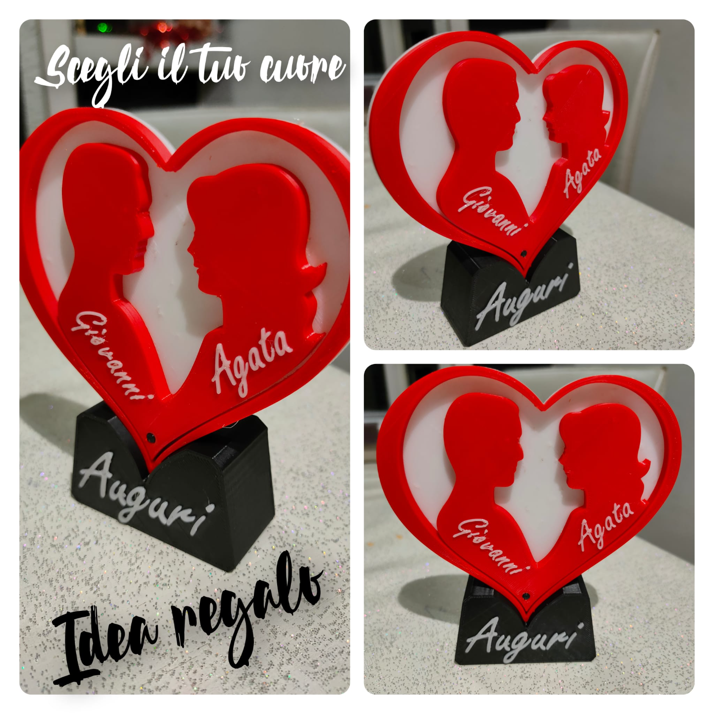 geschenk herz by 3dprint k81 haushalt feierlichkeiten cuore idee jahrestag valentinstag dekor dekorhaus amor 3D print model - Mito3D