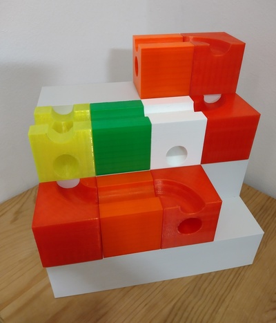 modular ball spur by cad guy spielzeuge spiele spielzeug kinder rennen maschine marblemachine marmor kugellager rennstrecke murmelbahn marbletrack murmeln marmorfun marmorrasse letzte meter 3d print model - Mito3D