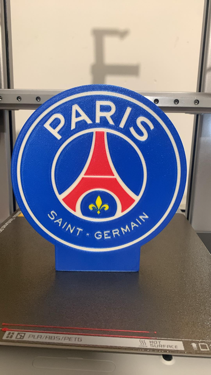 lampe psg by jpauquified arte segni loghi calcio parigi saint germain lampada luminoso freddo divertimento gli sport insegna logo 3D print model - Mito3D