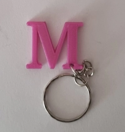 m letter keychain by everydaynormalguy99 fashion models accessories accessory 3d print model - Mito3D