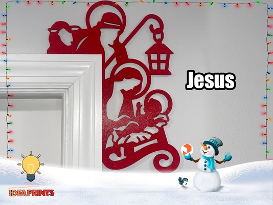 natale porta trim angolo gesù 14 by idea stampe domestico arredamento decorazioni natalizie natale rifinitura corniceporta addobboporta 3d print model - Mito3D