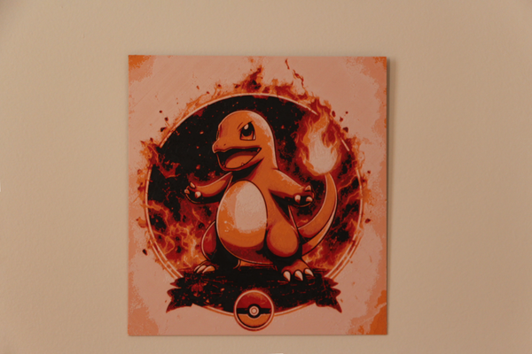 charmander forge chapeaux ams prêt by swiss 3dprinter génératif 3d modèle lithophane peinture pokémon 3d print model - Mito3D