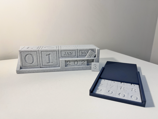 ewig kalender austauschbar fliesen anpassbar karten by abonnieren haushalt dekor zuhause haus geschenk einweihungsparty ziegel backstein diy 3d print model - Mito3D