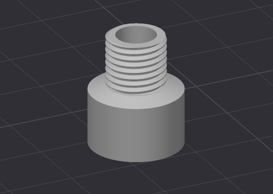 vosentech microbuée 4 pro tuyau adaptateur by romain rousse outils raccord 3d print model - Mito3D