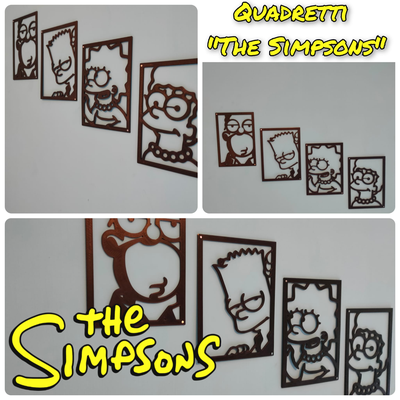 simpsons by 3dprint-k81 art 2d thesimpsons decor kids cartoon bart simpson homer margesimpson marge lisa 3d print model - Mito3D