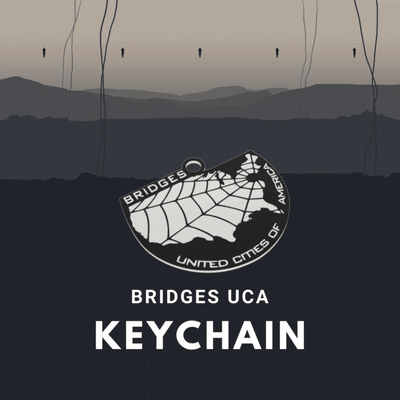 death stranding - bridges uca keychain by forest87 tools gadgets deathstranding ps4 ps5 pc gaming kojima keyring key gadget 3d print model - Mito3D