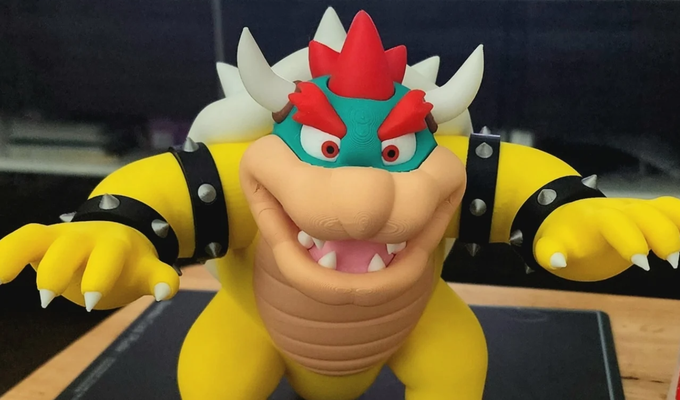 bowser super mario remixed by mrgnarly toys & games characters peach luigi toad 3d print model - Mito3D