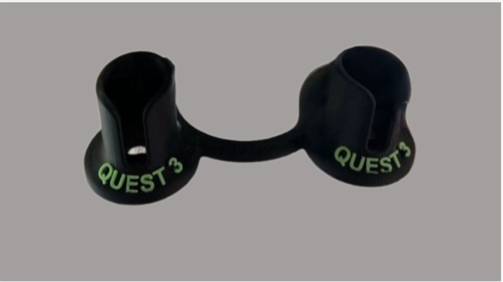 quête 3 manette supporter no méta logo by outils vr titulaire soutien 3d print model - Mito3D