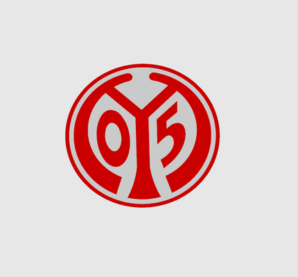 fsv mainz 05 zeichen by 3dprintcess kunst logos mainz05 fsvmainz05 fussball fußball bundesliga dfl dfb deutschland deutsche logo wappen 3d print model - Mito3D