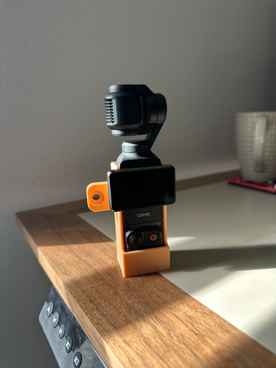 dji osmo cep 3 standart tripod binmek by şamandıra hobi kendin yap elektronik pocket3 adaptör yuvası adaptörü 3d print model - Mito3D