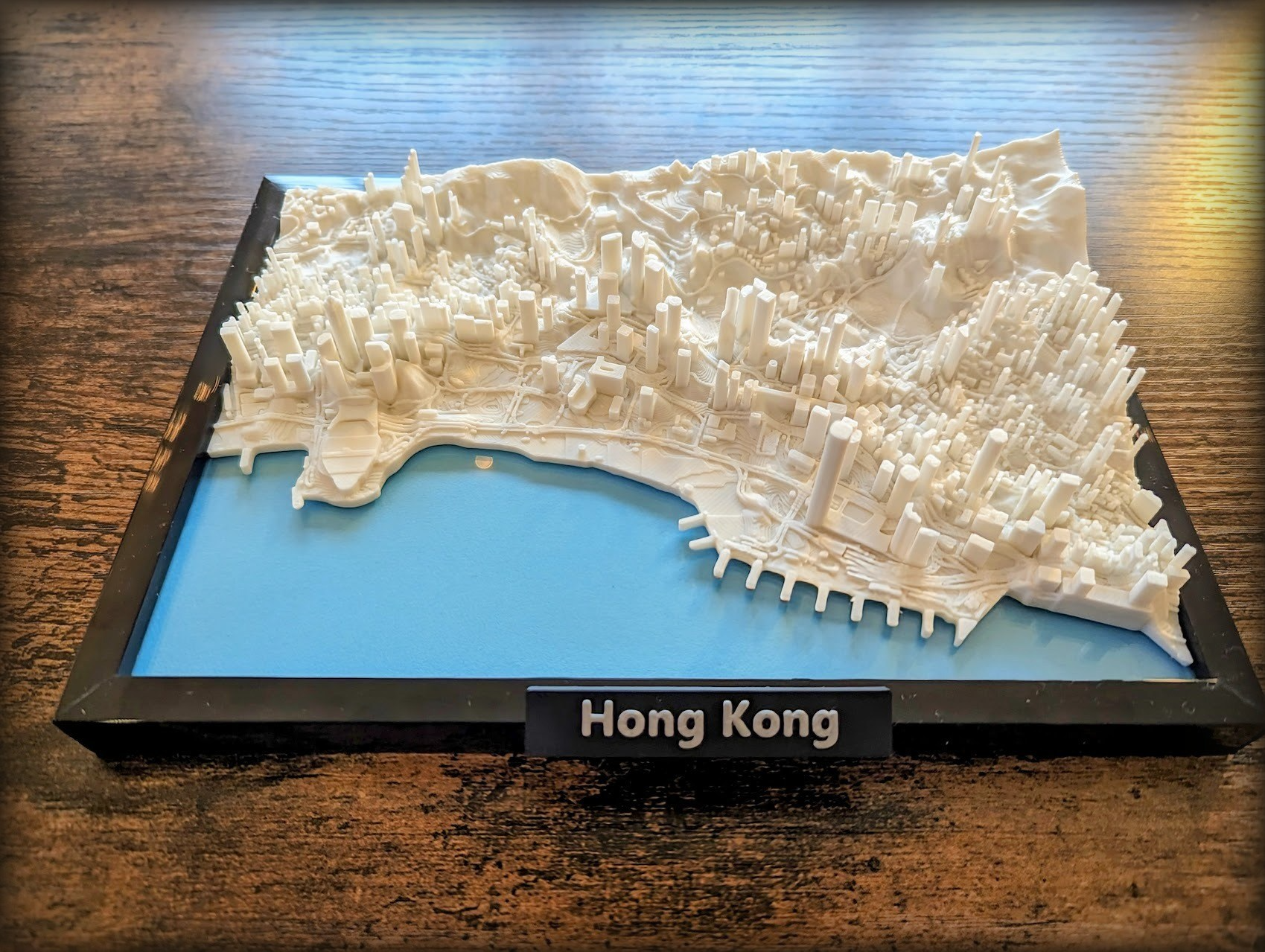 hong kong 3d minyatür by jarvijar minyatürler çin asya kent şehir manzarası coğrafya arazi harita hongkong mini çerçeve kendin yap 3D print model - Mito3D