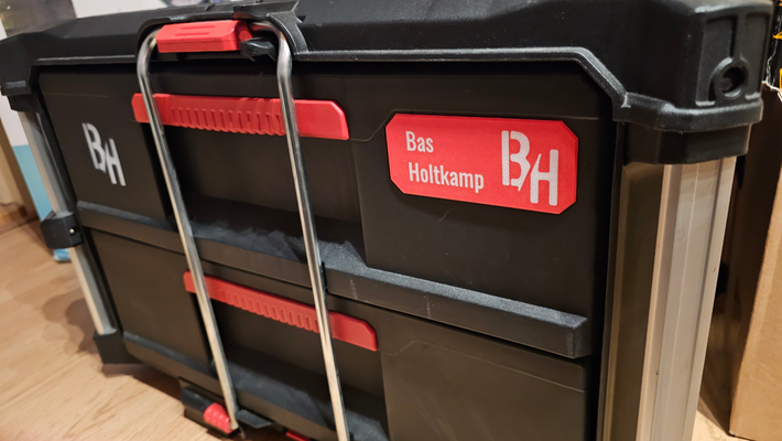 packout drawer badge files available by dj12bas tools organizers milwaukee nameplate 3drawer 2drawer organizer logo custom nametag tag ams multicolour electrical tool toolbox personalize cad bh bhdesign makita dewalt free to download nosupport 3d print model - Mito3D