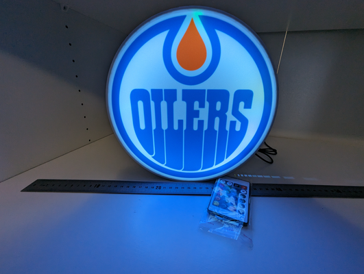 edmonton oliatori lightbox by t3rryx arte segni loghi nhl hockey uomo grotta parete 3d print model - Mito3D