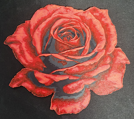 hueforge rose by j3dps generative 3d model & lithophane 3d print model - Mito3D