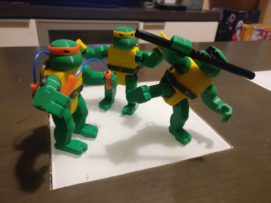 teenage mutant ninja turtles by omerican3d toys & games file stl cartoons 3d print model - Mito3D