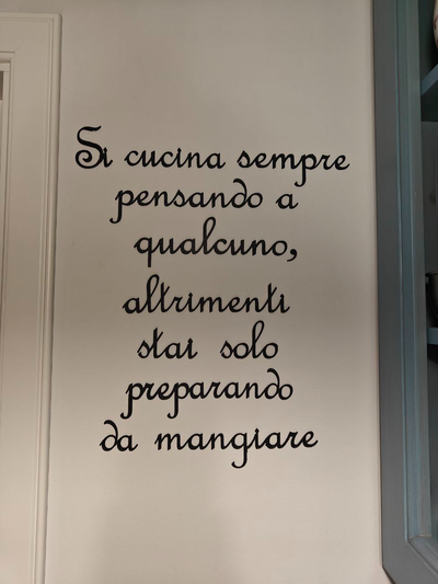 cozinha frase si pensando alguém só preparando comer by natale206 casa decoração parede 3d arte família decoração 3d print model - Mito3D