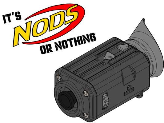 nods or v12 by qwermmakes hobby & diy sport outdoors nerf nightvision nvg nod night vision firearm 3d print model - Mito3D