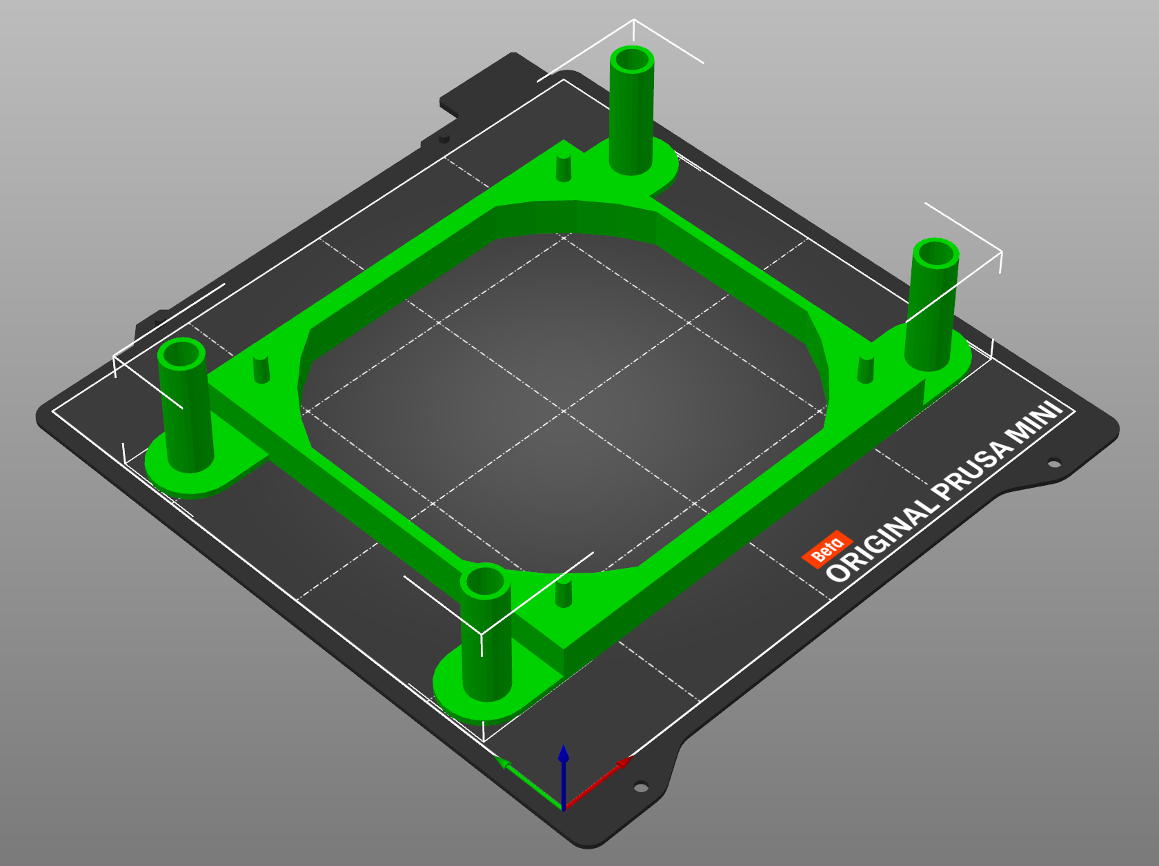 fritz scatola 7530 ax raffreddamento in piedi camera 120mm fan remixato by tobiassommer84 domestico ufficio router 120mmfan avm fritzbox fritzbox7530 3D print model - Mito3D