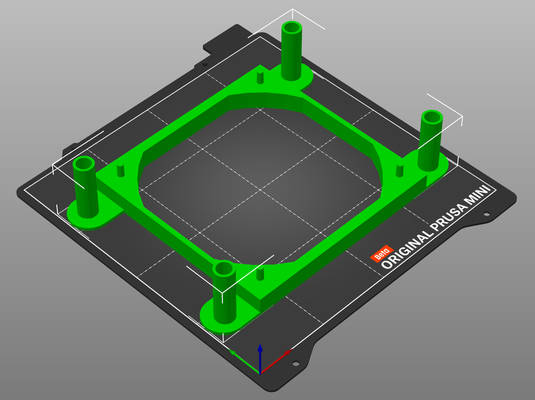 fritz boîte 7530 ax refroidissement supporter chambre 120mm ventilateur remixé by tobiassommer84 ménage bureau routeur 120mmfan avm fritzbox fritzbox7530 3d print model - Mito3D