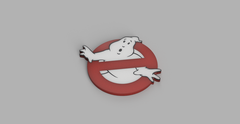 ghost busters by stamatis sarlis household house models ghostbusters coaster 3d print model - Mito3D