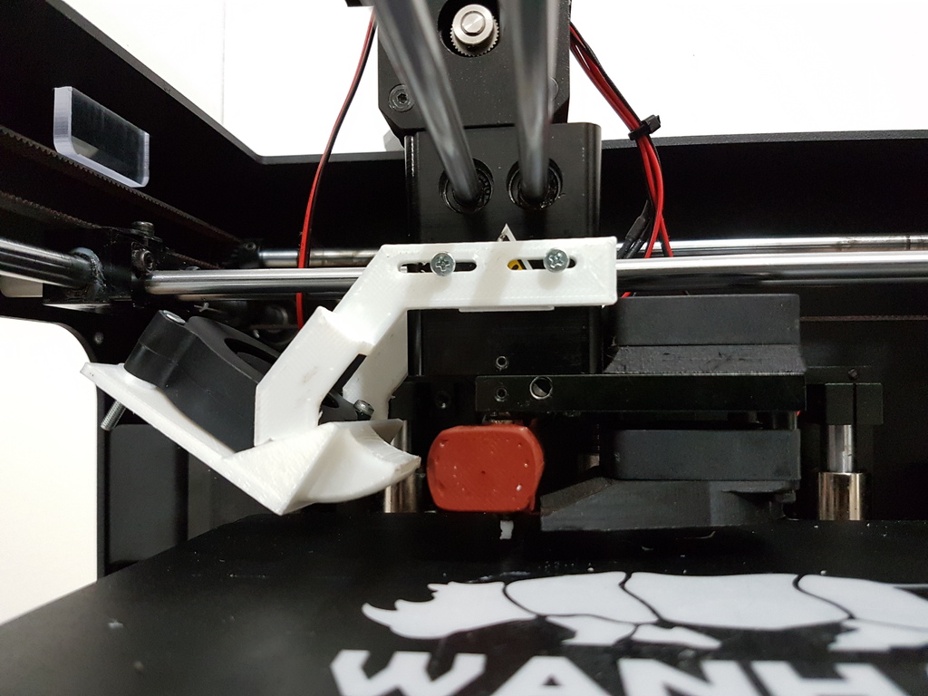 lhs fandukt wanhao d6 radial ventilator by 3d drucker zubehör kühler radialfan wanhaod6 gastgeber 3D print model - Mito3D