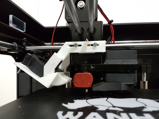 lhs fandukt wanhao d6 radial ventilator by 3d drucker zubehör kühler radialfan wanhaod6 gastgeber 3d print model - Mito3D