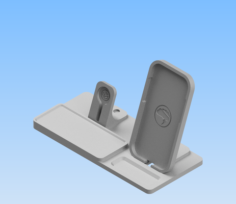 telefon sehen brille halter unterstützung by hirnmixdesign haushalt büro zelle halterung praktisch iphone14pro apfel wachdock iphone dock docking bahnhof dockingständer stand 3d print model - Mito3D