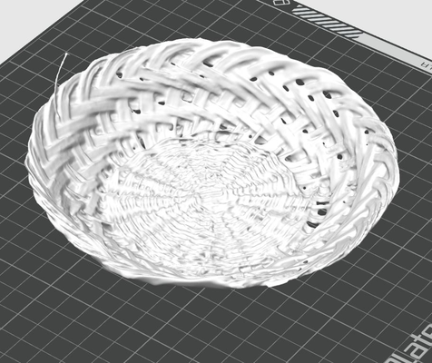 wicker basket - cestino di vimini by franko frullo household decor 3d print model - Mito3D