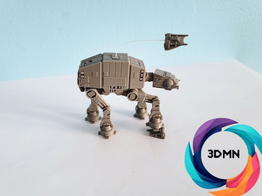 estrella guerras at equipo tarjeta by 3dmn accesorios cosplays rompecabezas robot divertido juguete oscuro imperial guerra galaxias transporte atat func frio construir hoth destructor funcional 3D print model - Mito3D