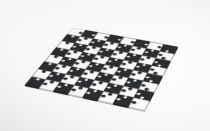 puzzle schach tafel by maximilianzogmayer spielzeuge spiele 3D print model - Mito3D