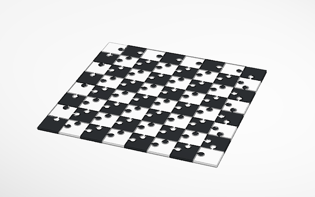 puzzle chess board by maximilianzogmayer toys & games 3d print model - Mito3D