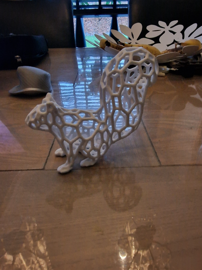 voronoi squirrel remixed by mkersjes art models animal squirrels 3d print model - Mito3D