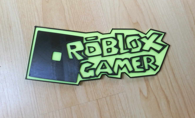 roblox jugador decoración by pokec213 casa logotipo firmar señales 3d print model - Mito3D