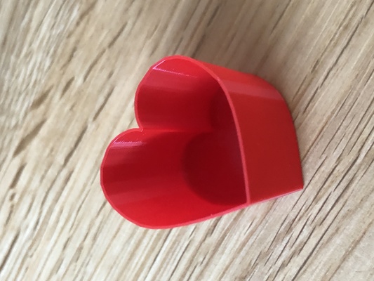 heart shaped test vase mode by 3dpott 3d printer models 3d print model - Mito3D