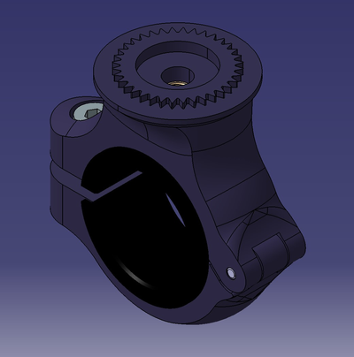 quad fechadura conceito braçadeira 22mm lidar barra monte by davcat passatempo faça veículos honda triunfo moto guzzi suzuki ktm benelli 3d print model - Mito3D