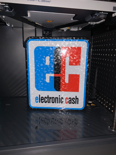 ec electrónico efectivo led caja ligera by gare sb arte señales logos 3d print model - Mito3D