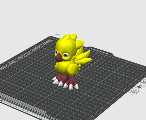 chocobo finale fantasia 4 colore versione remixato by 3dfm giocattoli giochi personaggi mmu ams multi 3d print model - Mito3D