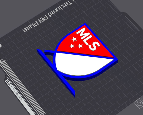 principal liga futebol logotipo tabela ficar pé by 5kyrunn3r arte sinais logotipos mls américa eua futebol ams pronto unidos 3d print model - Mito3D