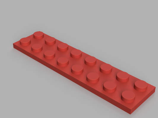 piatto 2x8 v2 by gimmy3d giocattoli giochi piastra lego mattone 3d print model - Mito3D