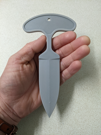 push dagger 1 by chango props & cosplays replica weapon blade knife cosplay prop 3d print model - Mito3D