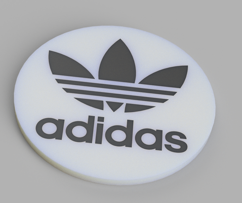 adidas fan art untersetzer by stamatis sarlis haushalt haus modelle 3d print model - Mito3D