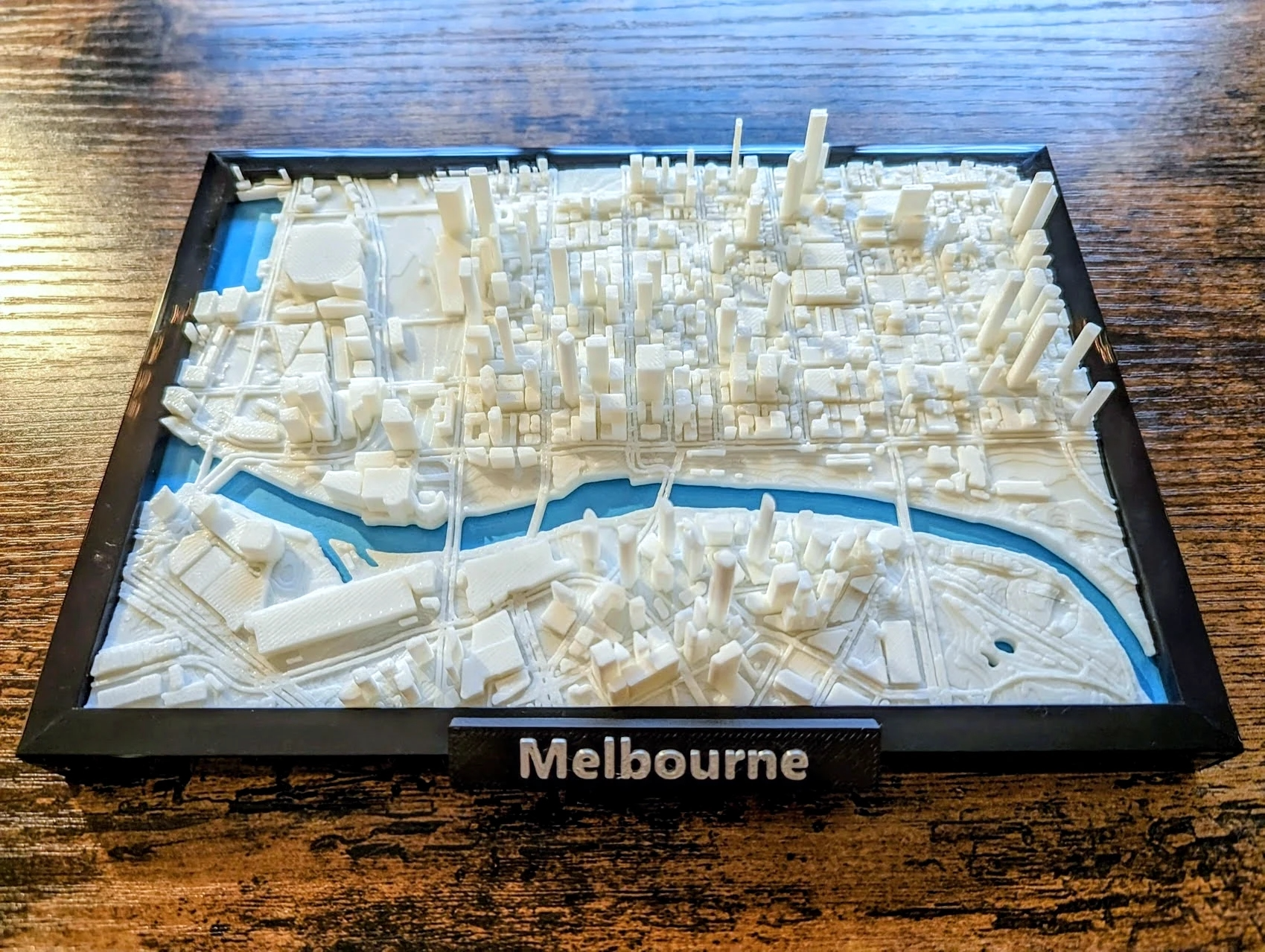 melbourne avustralya 3d minyatür by jarvijar minyatürler kurban victoria au kent şehir manzarası ufuk çizgileri arazi coğrafya harita çerçeve kendin yap mini model mimari dönüm noktası 3D print model - Mito3D