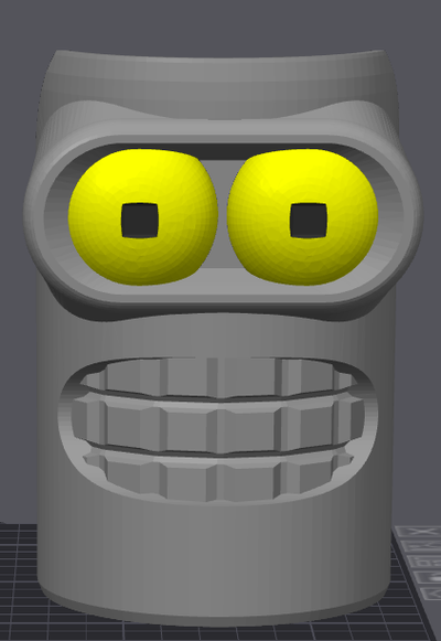 bender bin a1 waste remixed by luca2210 3d printer accessories a1mini bambulab poop futurama 3d print model - Mito3D