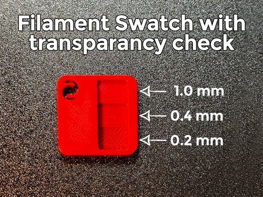 filament swatch transparancy check 02 04 10 & 20 mm by bollekeil 3d printer test models box plate filamentsample filamentsamples filamenttest transparant cards testfilament bambu bambuswatch bambulab swatches filamentswatches testprint transparenz accesory accessory filamentsamplecard sample storage filaments print 3d print model - Mito3D