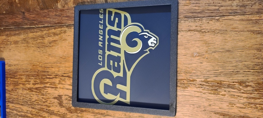 quadro armação la carneiros forja chapéus by dohara1985 arte modelos cenário ram nfl losangeles 3d print model - Mito3D