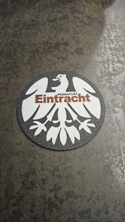 eintracht frankfurt 80s untersetzer by ralf haushalt dekor sge untersetzer 3d print model - Mito3D