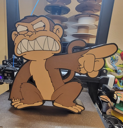 evil monkey lightbox - family guy by cruizincris2006 toys & games characters griffin 3d print model - Mito3D