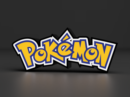 pokémon logo led leuchtkasten by lozagon1234 kunst zeichen logos licht 3d print model - Mito3D