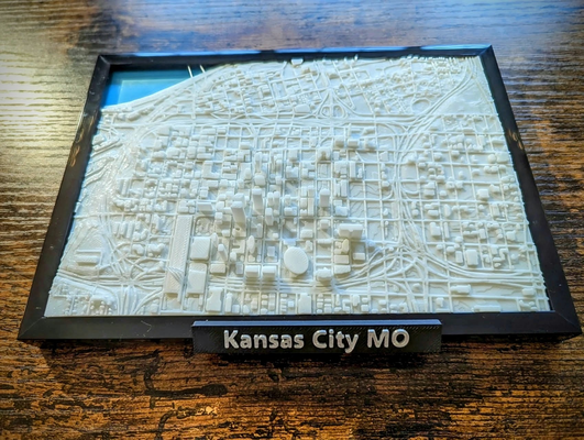 kansas ville missouri 3d miniature by jarvijar miniatures kc kcmo mo paysage urbain terrain mini géographie carte cadre diy éducation bureau accessoire accessoires 3d print model - Mito3D